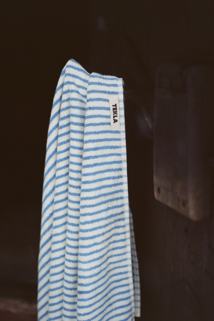 Organic Cotton Striped Towels & Bath Mat | Coastal