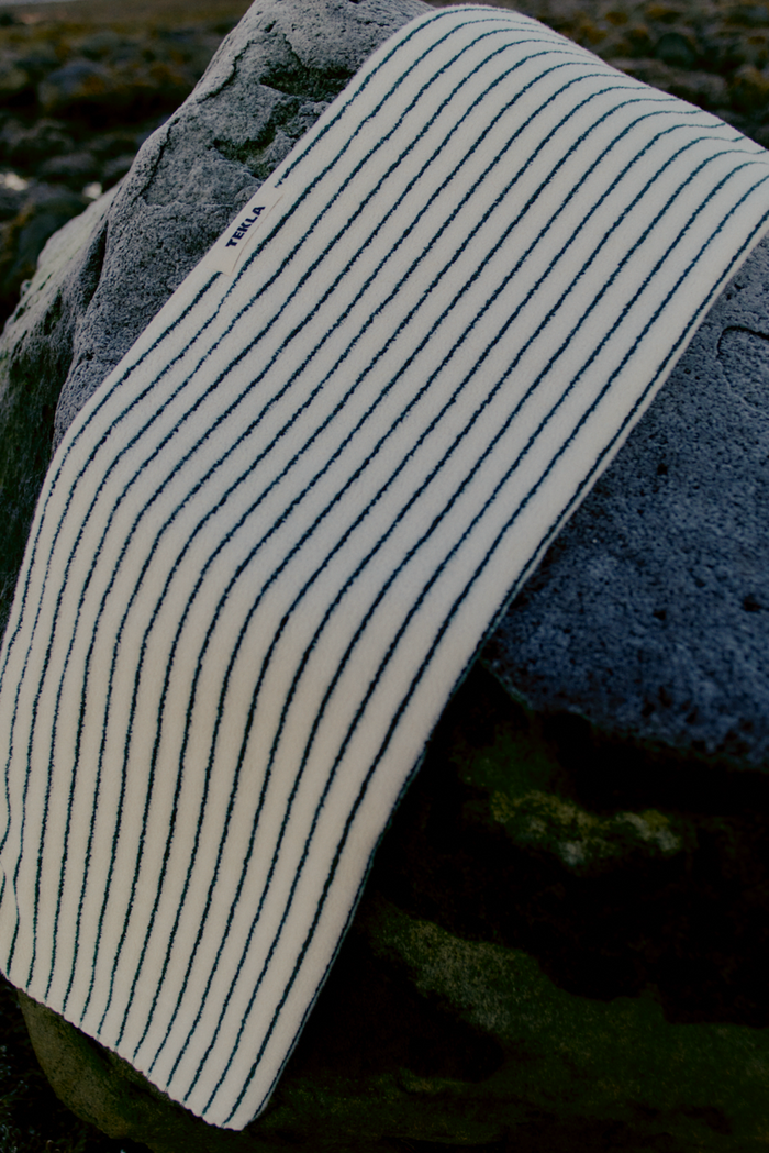 Organic Cotton Striped Towels & Bath Mat | Sailor
