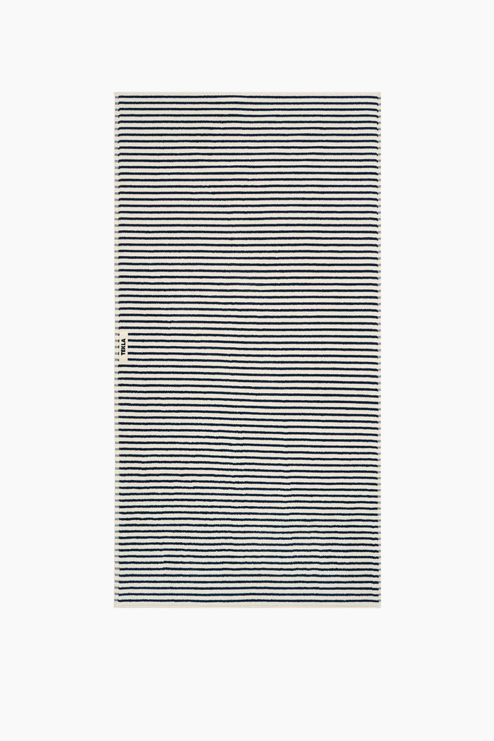 Organic Cotton Striped Towels & Bath Mat | Sailor