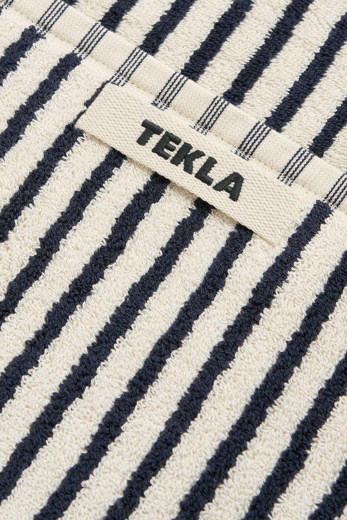 Organic Cotton Striped Towels & Bath Mat | Sailor