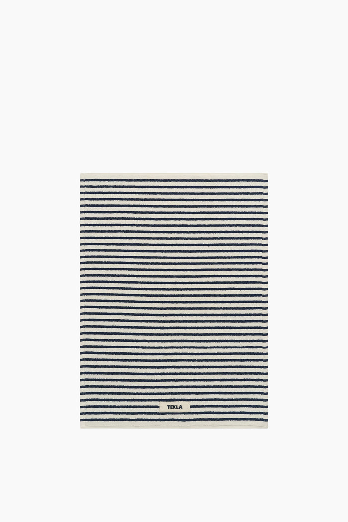 Organic Cotton Striped Towels & Bath Mat | Sailor