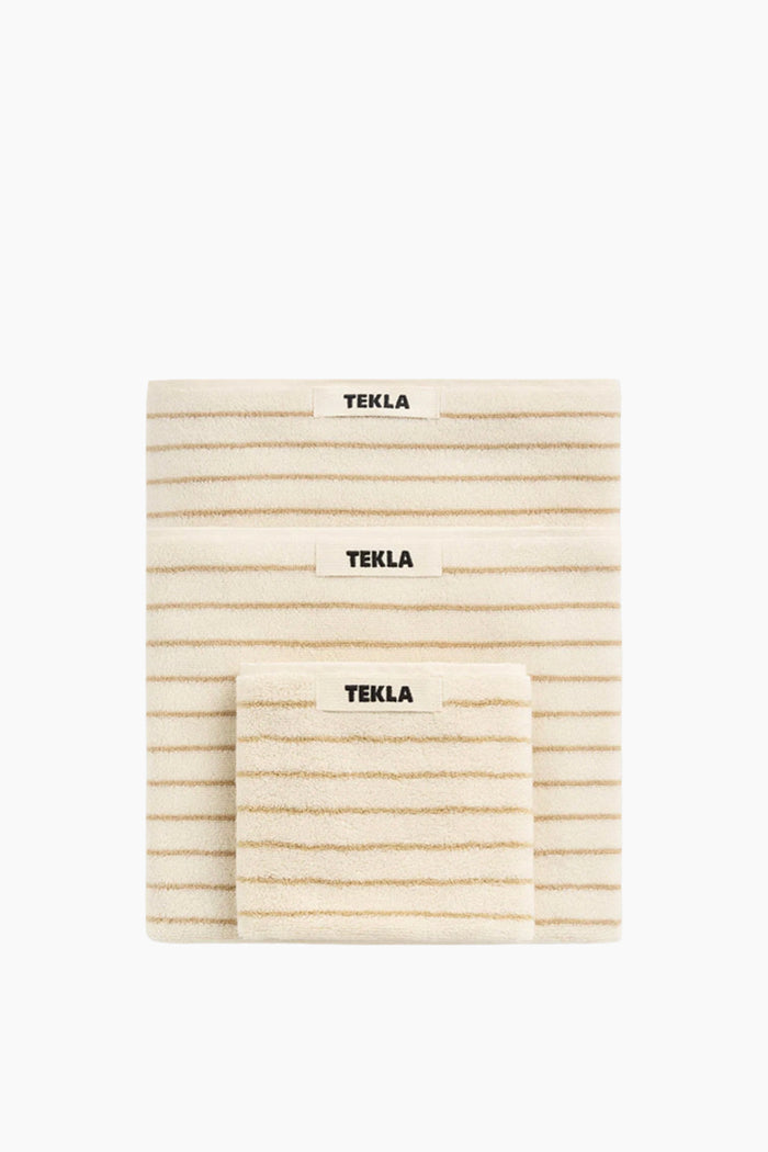 Organic Cotton Striped Towels & Bath Mat | Sienna