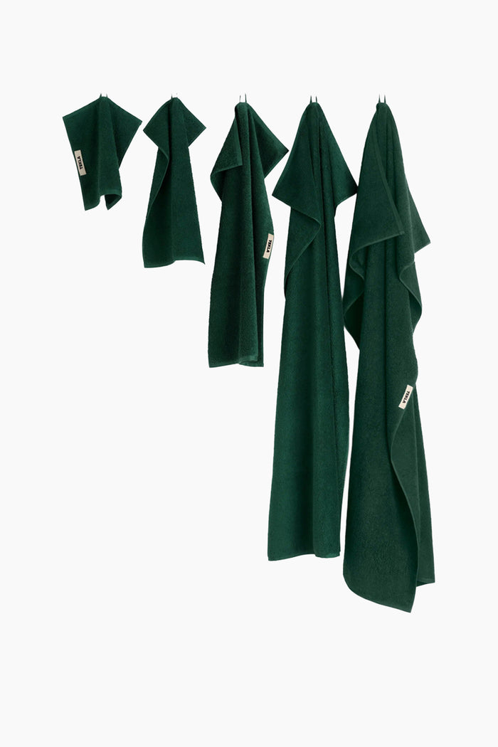 Organic Cotton Towels & Bath Mat | Forest Green