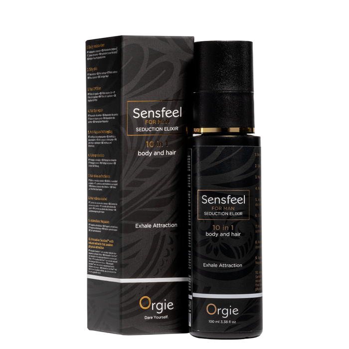 Orgie Sensfeel Seduction Elixir for Man 10in1 Body & Hair 3.38 fl oz