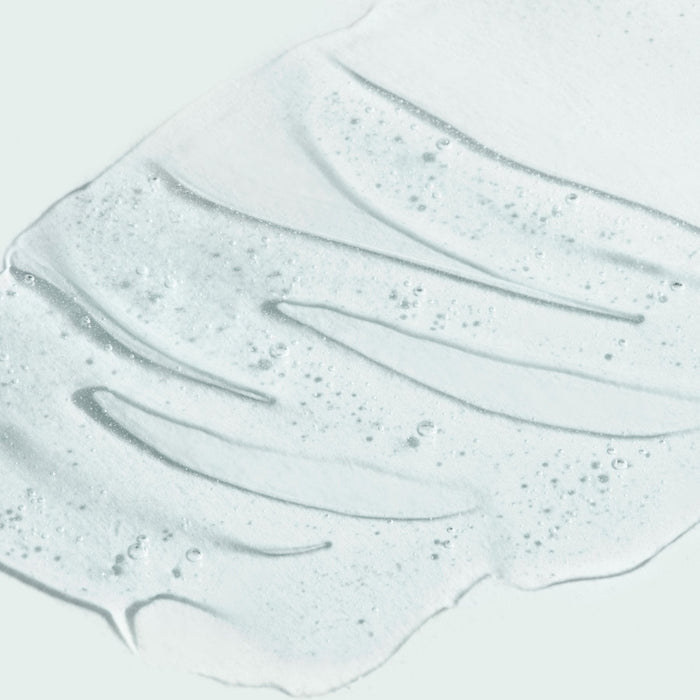Clear gel texture of ORMEDIC® balancing facial cleanser | IMAGE Skincare, highlighting its lightweight and soothing skincare formulation for gentle cleansing.