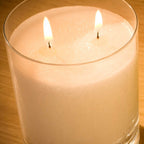 Pairfum London The Snow Crystal Candle Eau de Parfum in pink lavender, 200g, with a frosted glass container and elegant design.