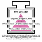 Pairfum London The Snow Crystal Candle Eau de Parfum with Pink Lavender scent, 200g, showcasing a elegant glass candle holder.