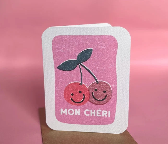 Paper Chain Studios Mon Cheri Greeting Card