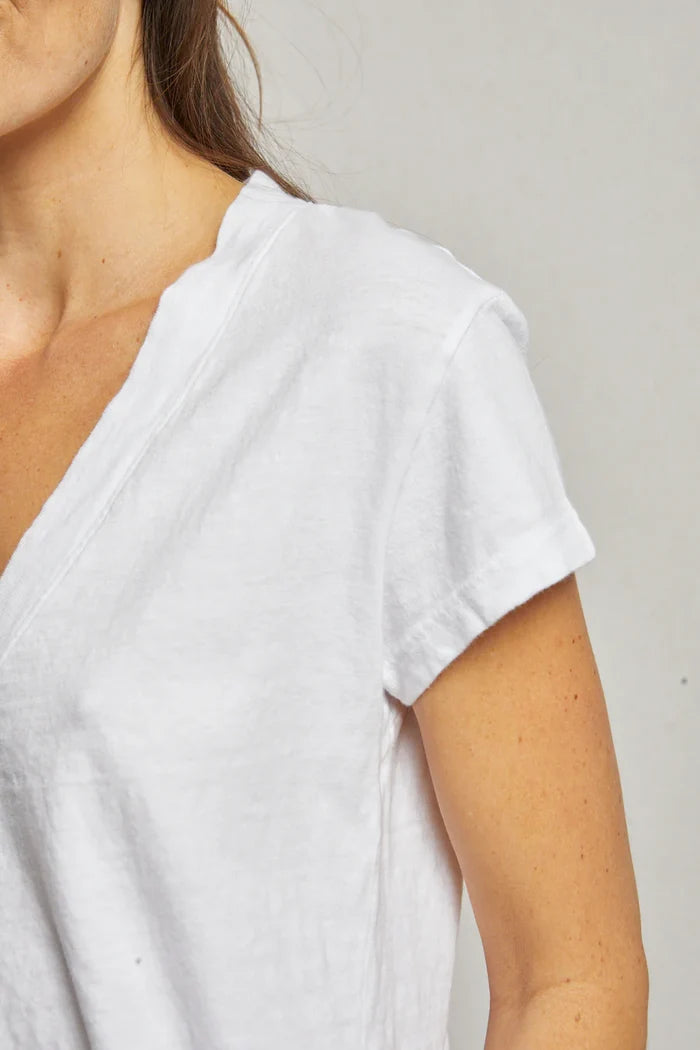 perfectwhitetee Alanis Recycled Cotton V-Neck -  Multiple Colors!