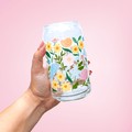 Petals and Shells 16 oz Glass