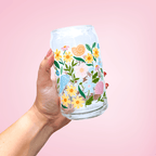 Petals and Shells 16 oz Glass