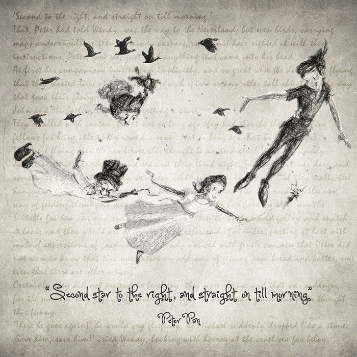 Peter Pan Quote - Art Print - Zapista