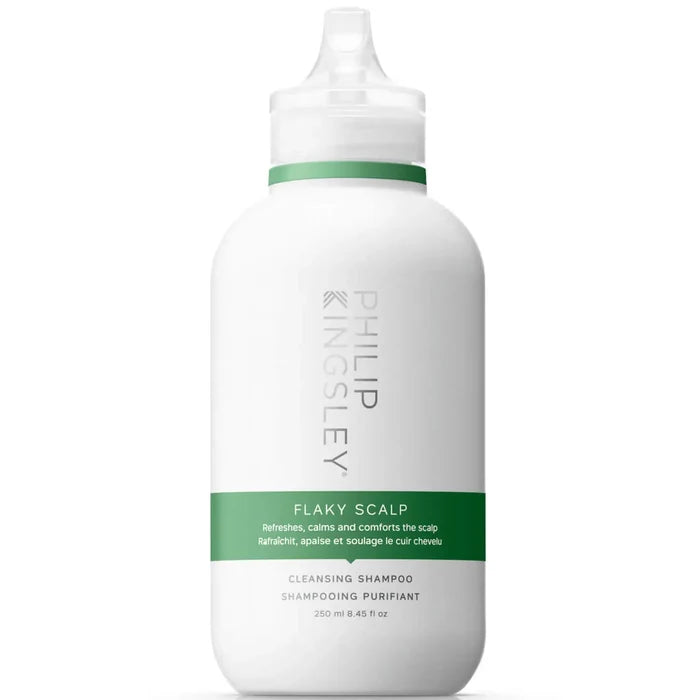 Philip Kingsley Flaky Itchy Scalp Anti-Dandruff Shampoo 250ml bottle, showing the product label and packaging.