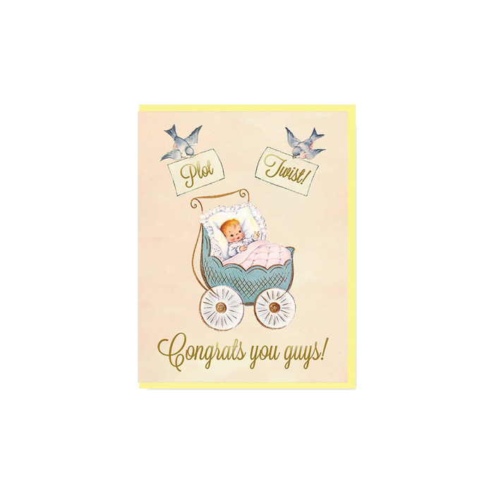 Plot Twist! Congrats You Guys! New Baby Card