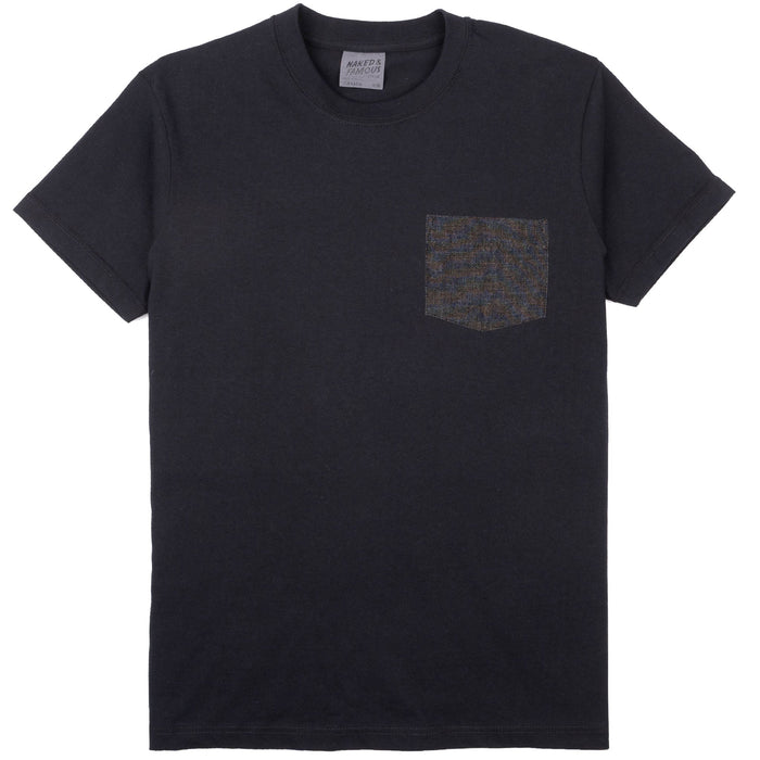 Pocket Tee - Black - Black Lightweight Denim - Black by Naked & Famous Denim
