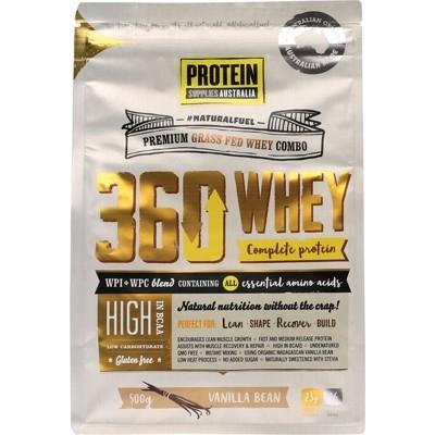 PROTEIN SUPPLIES AUST. 360 Whey (WPI+WPC) Vanilla Bean 500g - L'Organic