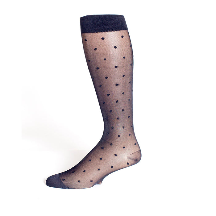 Rejuva Sheer Dot Compression Knee High 15-20mmHg - Compression Level: Moderate 15-20 MmHg - Female - Knee