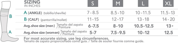 Rejuva Sheer Dot Compression Knee High 15-20mmHg - Compression Level: Moderate 15-20 MmHg - Female - Knee