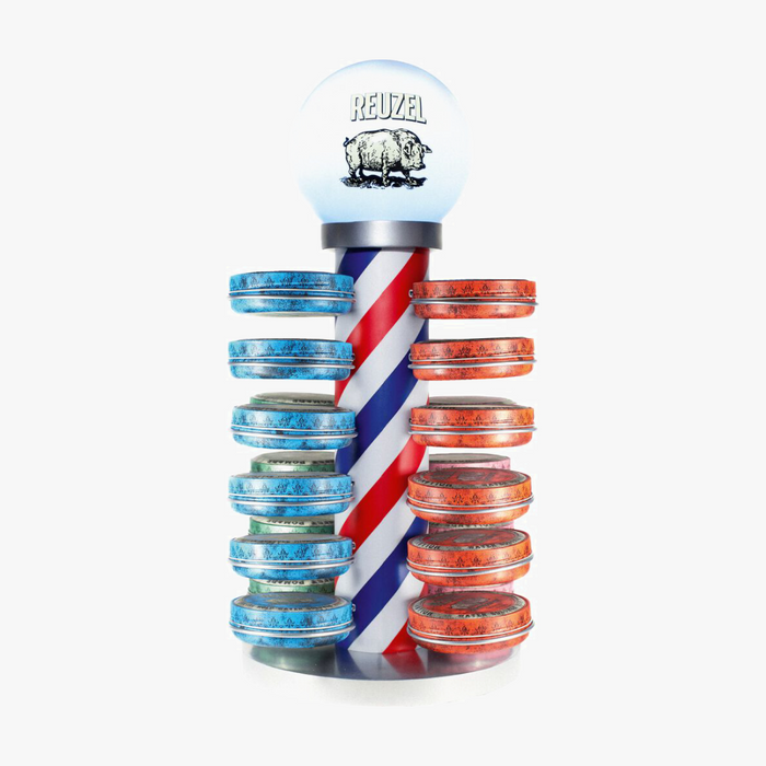 REUZEL BARBER POLE DISPLAY