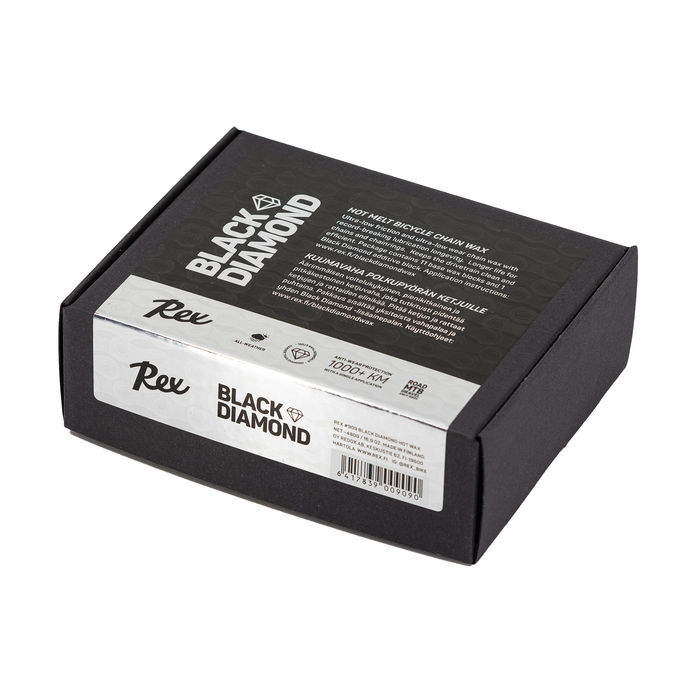 A product picture of the Rex Wax Black Diamond Bike Chain Hot Wax | 480g
