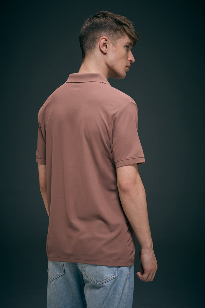 Rich Maroon Smart Tech Pocket + Polo T-shirts Maxzone Clothing