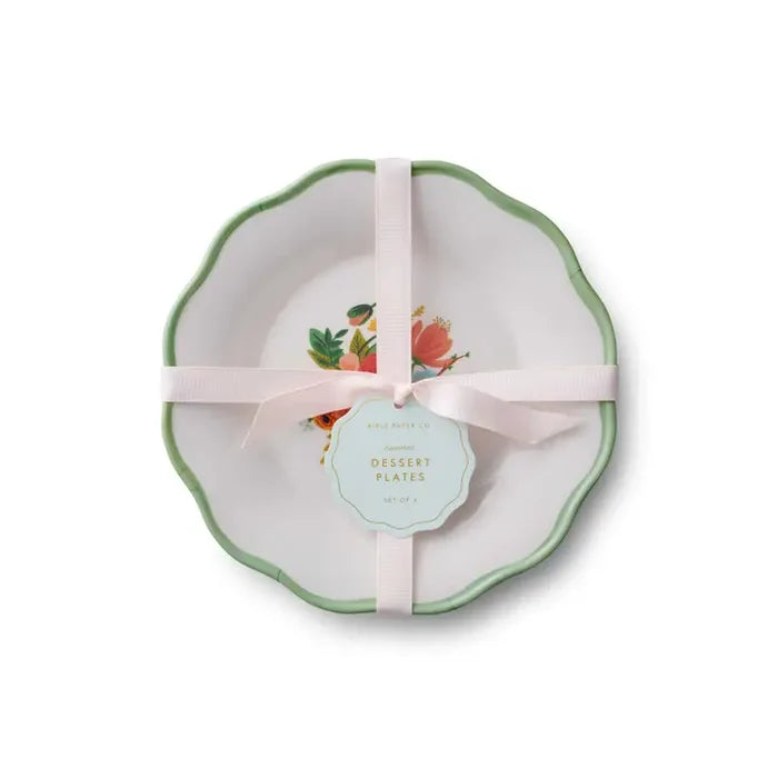 Rifle Paper Co. Garden Party Melamine Dessert Plates | Set of 4