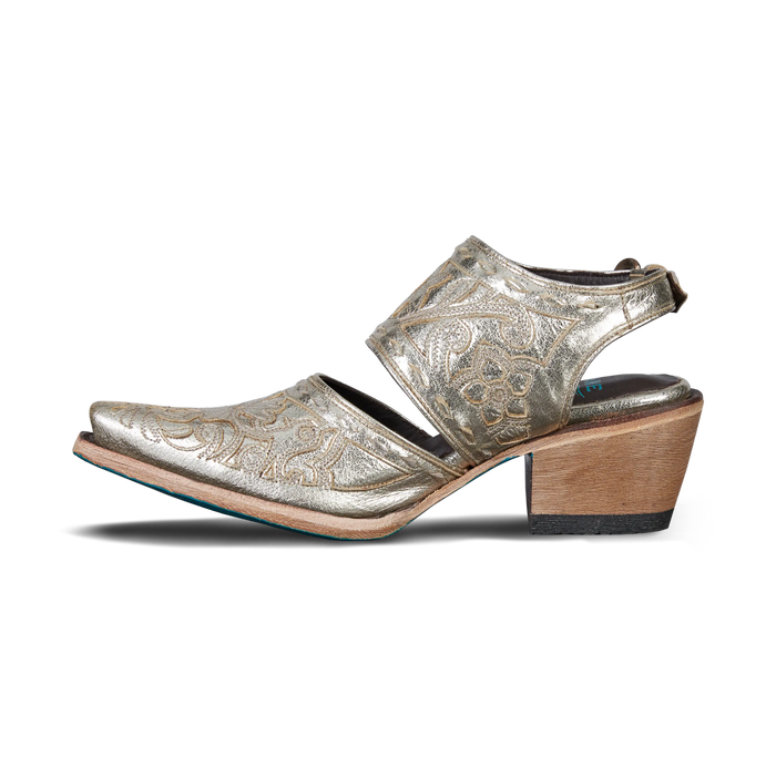 Robin Slingback Mule - Champagne Metallic