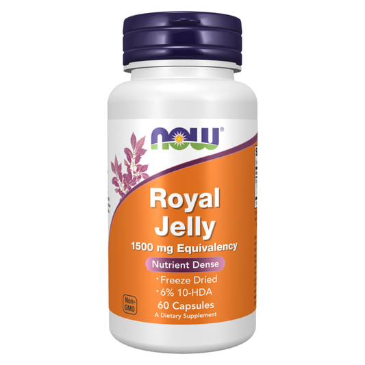 Royal Jelly 1500mg 60 Veg Capsules  -  كبسولات غذاء ملكات النحل 1500 ملغ - 60 كبسولة نباتية