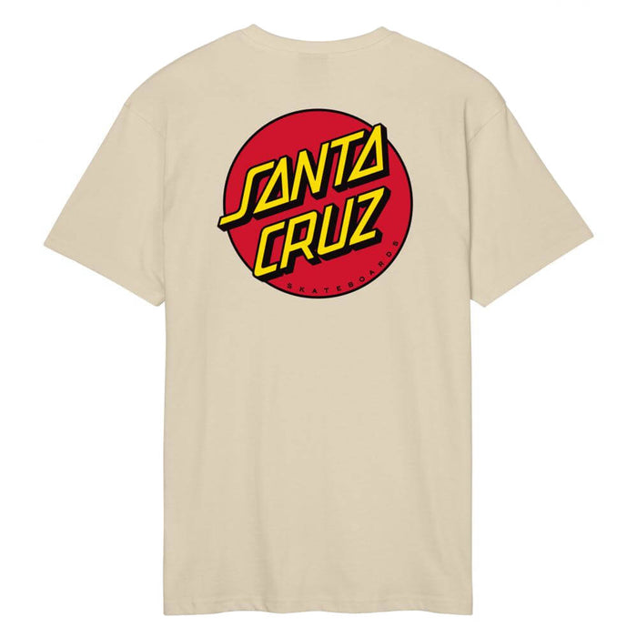 Santa Cruz Classic Dot Chest T-Shirt Blond Wood