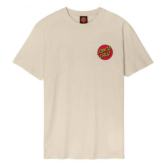 Santa Cruz Classic Dot Chest T-Shirt Blond Wood