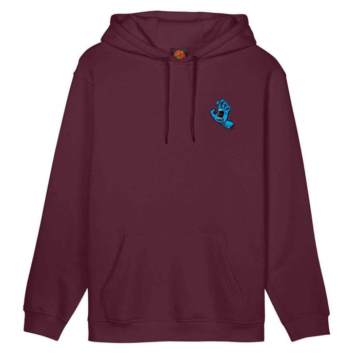 Santa Cruz Screaming Hand Hoodie Dark Cherry