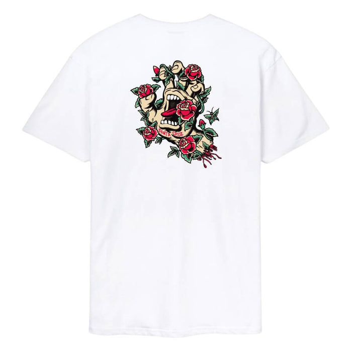 Santa Cruz Screaming Rose Flash T-Shirt White