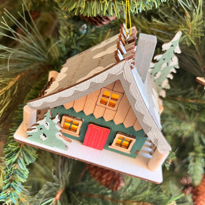 Scandinavian Light-up Lodge Ornament