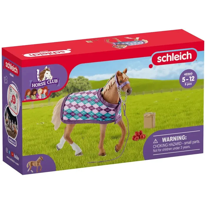 Schleich Horse Club English Thoroughbred w/ Blanket