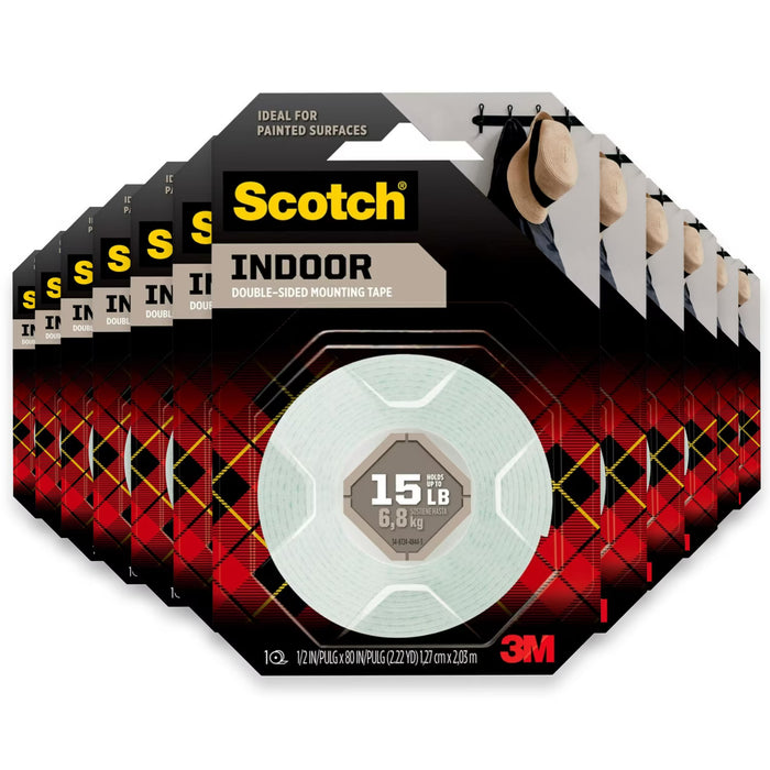 Scotch Heavy Duty Mounting Tape #110 - 1/2 in x 80 in - 24 Pack