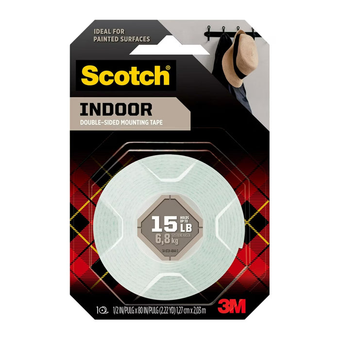 Scotch Heavy Duty Mounting Tape #110 - 1/2 in x 80 in - 24 Pack