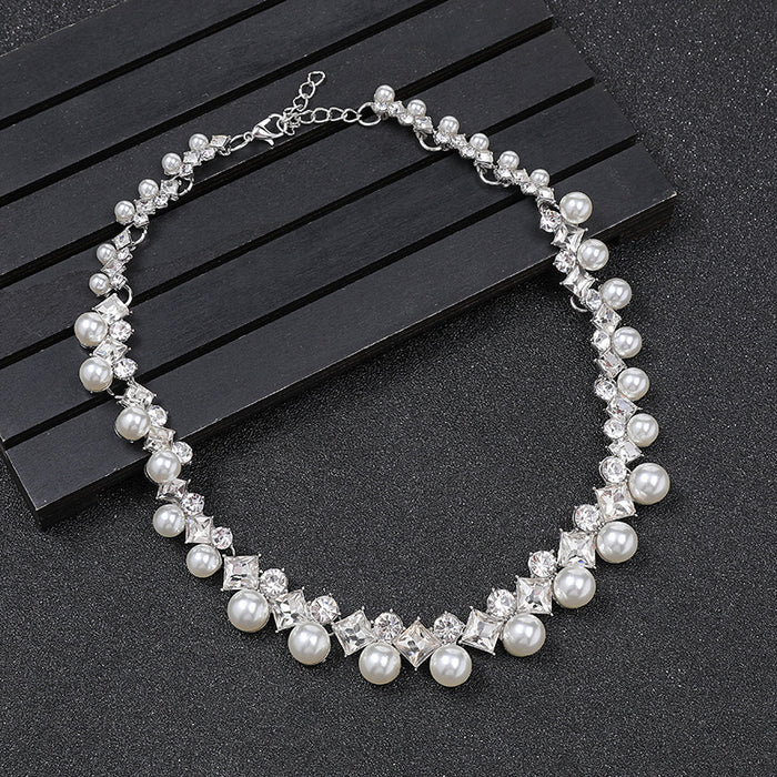 SET675 - Pearl Gem Necklace Jewellery set