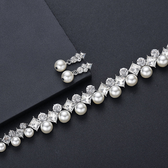 SET700 - Fashion Pearl Bridal Jewellery Set