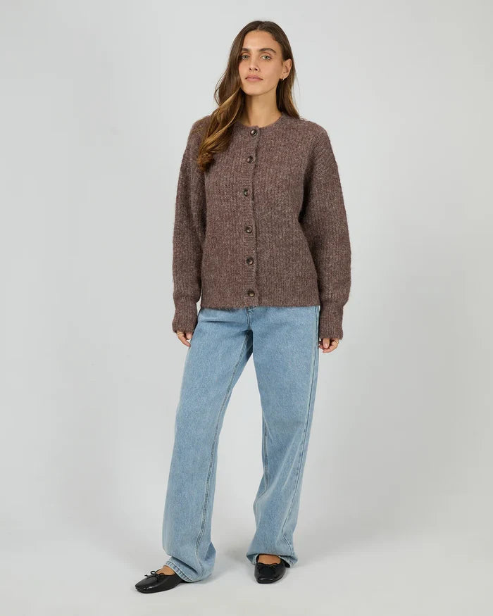 SILENT THEORY - BONNI KNIT CARDIGAN - Cherry