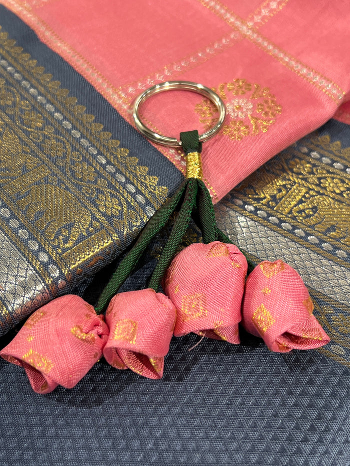 Silk key chains
