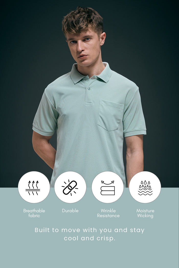 Sky Blue Smart Tech Pocket + Polo