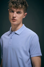 Smart tech polo - Ice Blue