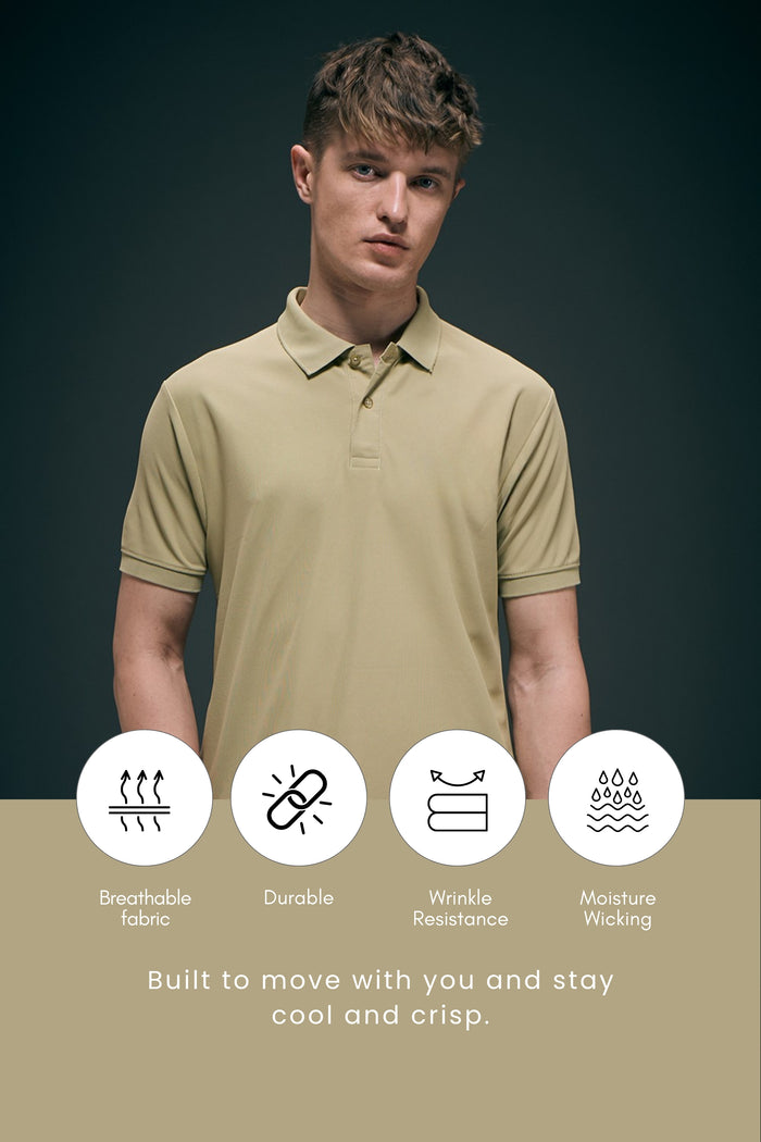 Smart tech polo - Sage Green