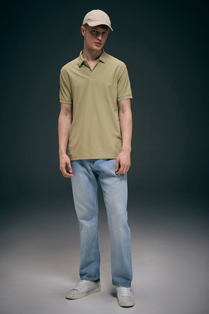 Smart tech polo - Sage Green