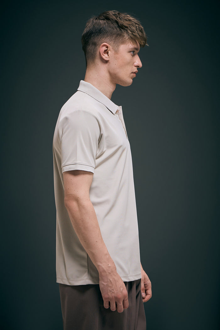Smart tech polo - Soft Beige Maxzone Clothing