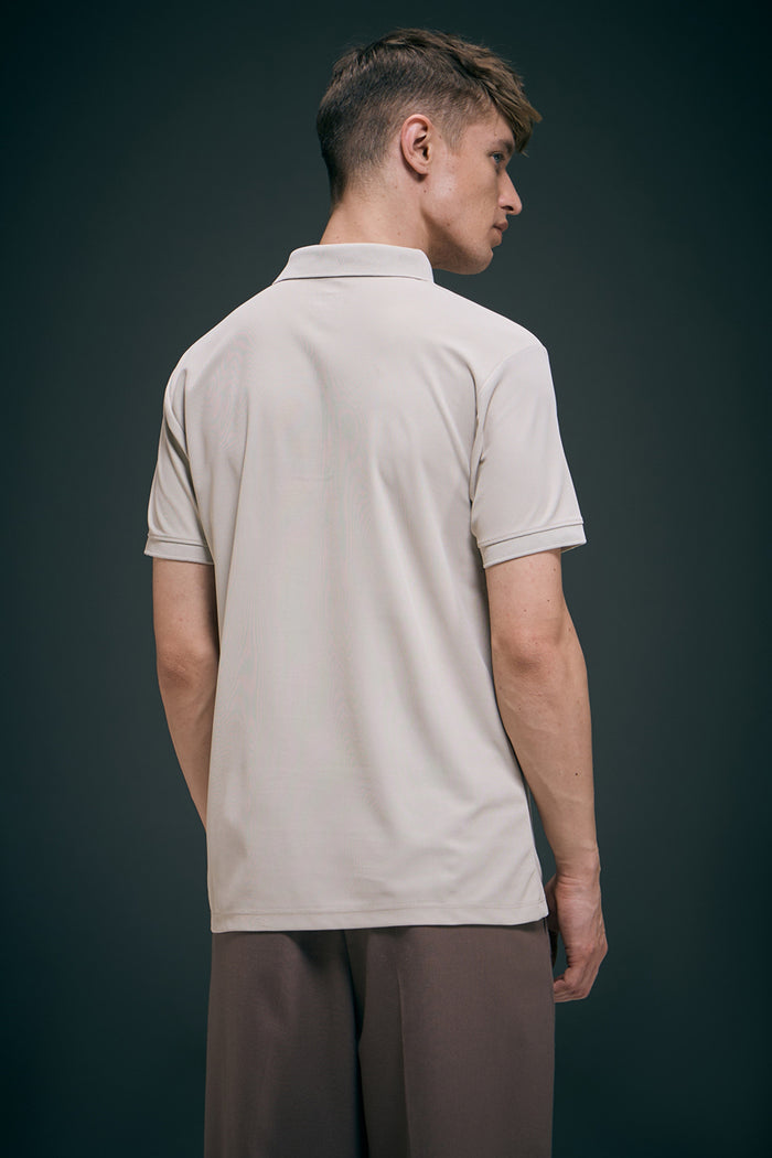 Smart tech polo - Soft Beige Maxzone Clothing