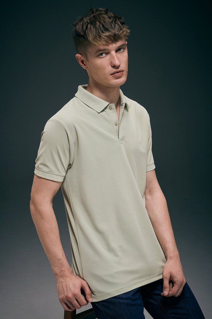 Smart tech polo - Spring Green