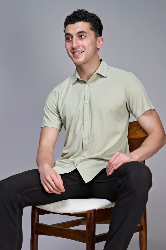Spring Green Smart Tech Shirt Shirts Maxzone Clothing