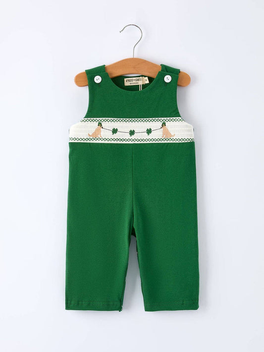 St. Patrick’s Day Shamrock Puppy Romper