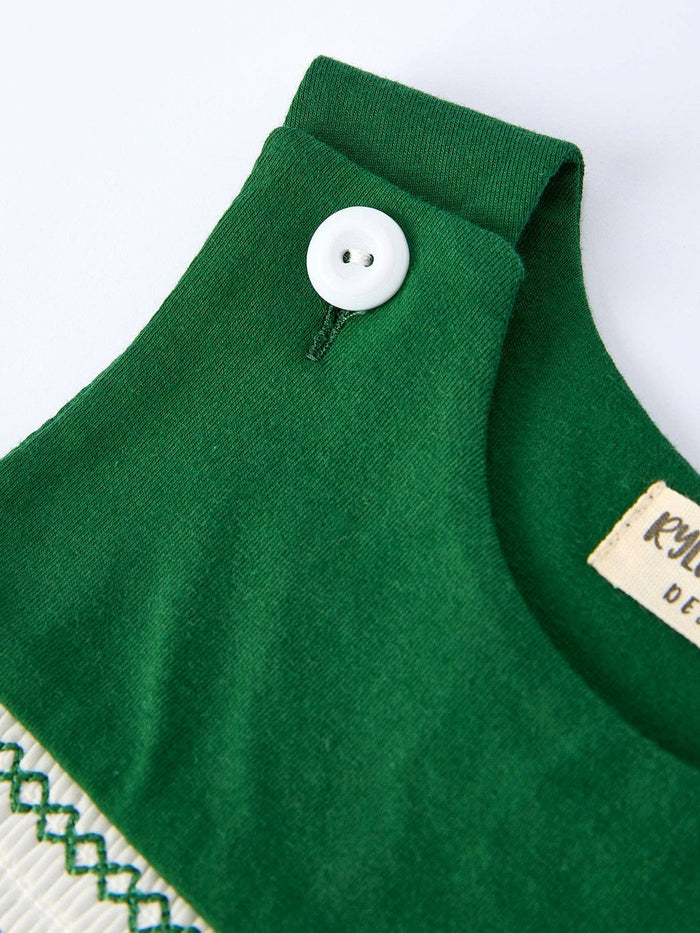 St. Patrick’s Day Shamrock Puppy Romper